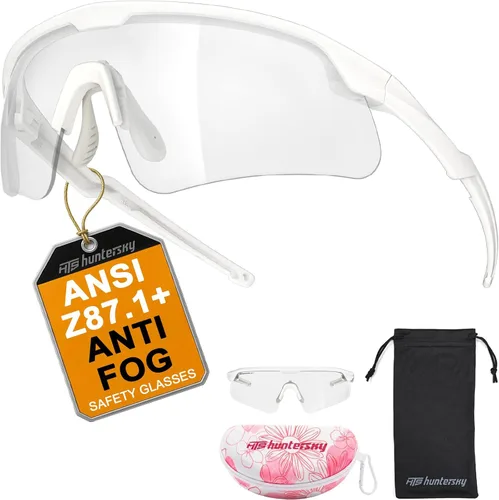 Miniatura 11 de HTS HUNTERSKY Gafas de Protección Ocular Antiniebla Deportivas de Seguridad para Mujeres y Hombres para Correr, Ciclismo, Conducción, Pickleball