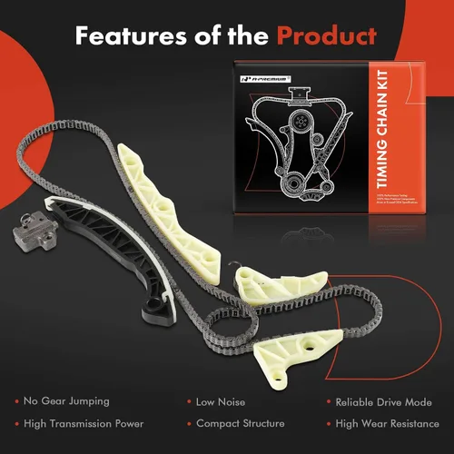 Miniatura 6 de A-Premium Kit de cadena de distribución del motor 7PCS W/tensor y guía L4 2.0L Compatible con Kia y Hyundai - Forte 2010-2013, Forte Koup