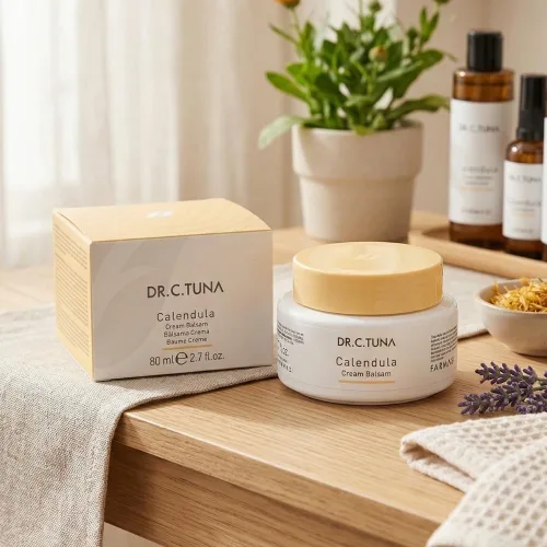 Miniatura 3 de FARMASi Dr. C. Bálsamo de crema de caléndula de atún, rica crema hidratante para pieles secas y sensibles, con caléndula y aceites botánicos, calma