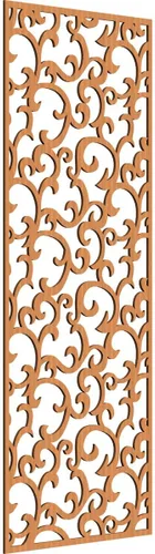 Miniatura 156 de Wheatland Paneles de pared decorativos de madera con calado, 9 3/8 pulgadas de ancho x 24 3/8 pulgadas de alto x 1/4 de alto, nogal
