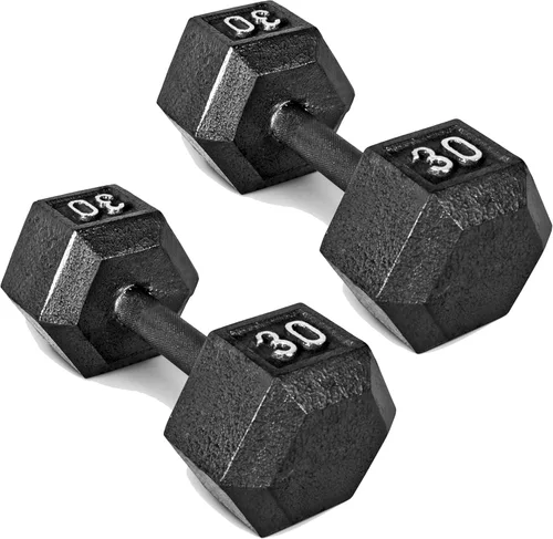 Miniatura 69 de CAP Barbell Mancuerna hexagonal de hierro fundido Múltiples opciones