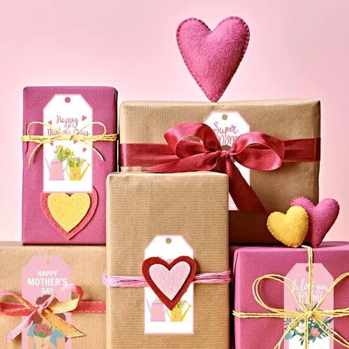 Miniatura 5 de Doumeny Etiquetas de regalo de papel para el Día de la Madre, 120 etiquetas colgantes para el día de la madre, etiquetas colgantes con texto