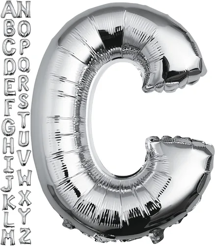 Miniatura 13 de VHUWE Globo dorado de 40 pulgadas con letra B, globos de helio de aluminio del alfabeto de Mylar de gran tamaño para fiesta de cumpleaños