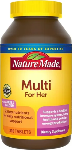 Nature Made Tabletas de Multivitaminas para Mujer, 300 Unidades para Apoyo Nutricional Diario