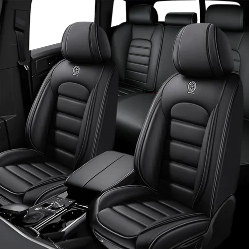 Miniatura 14 de 5 fundas de asiento para Chevy Aveo 2005-2023, fundas de asiento de automóvil de cuero, impermeables, antideslizantes, suaves, cómodas fundas