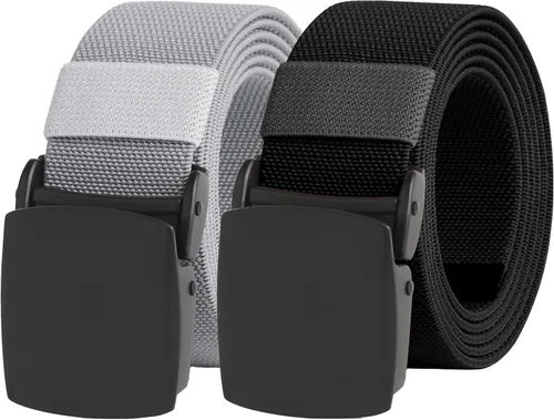 Miniatura 18 de UNGGJKB Men's Tactical Belt, Nylon Casual Elastic Belt, Work Belt That Can Be Cut And Adjusted