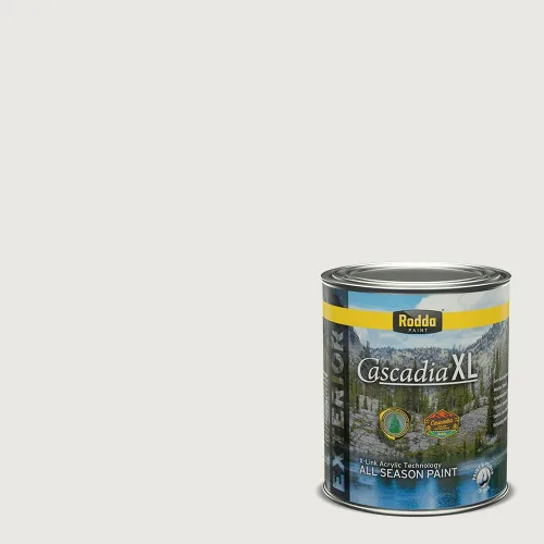 Miniatura 128 de Rodda Paint CASCADIA XL Pintura e imprimación satinada para exteriores en uno, cuarto de galón, Metropolis Mood