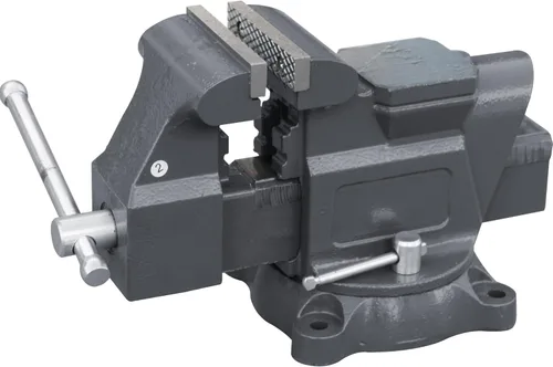 Miniatura 30 de KAKA INDUSTRIAL Prensas de banco de 3 pulgadas de ancho de mandíbula, apertura de mandíbula de 3.5 pulgadas, Base giratoria resistente