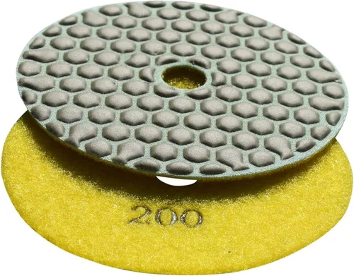 Miniatura 4 de Almohadilla de pulido seca del diamante 4" arena 50 para el pulido concreto del mármol de cristal de piedra