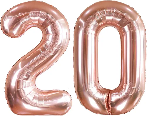 Miniatura 41 de AULE Globos grandes de 40 pulgadas con números 0 azules, globos grandes de números de aluminio, decoraciones de fiesta de cumpleaños de helio