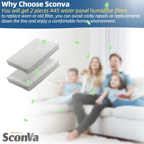 Miniatura 7 de 45 almohadillas de filtro de humidificador de repuesto para panel de agua compatible con modelos de humidificador Aprilaire para toda la casa 400