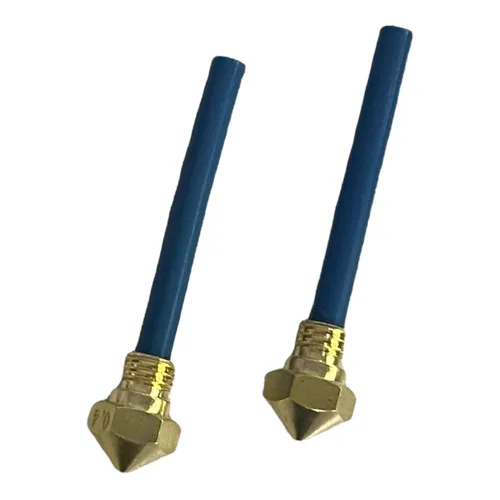 Boquillas extrusoras Hotend de latón de 0.016 in con tubos de alta temperatura para impresoras QIDI X-One, X-Plus y X-Max, paquete de 2 (1.772 in)