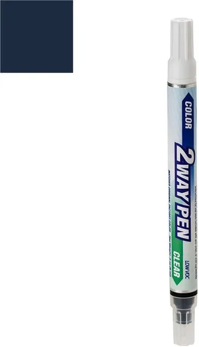 Miniatura 202 de Tarro de media onza para pintura de retoque automotriz Chrysler Pacifica – Moderno efecto azul Clearcoat PBl/EBL – Color+paquete de capa