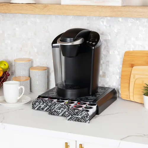 Miniatura 2 de Mind Reader Organizador 'Anchor' de triple cajón para cápsulas Dolce Gusto, CBTL, soporte para cápsulas de café de una sola porción Estampado