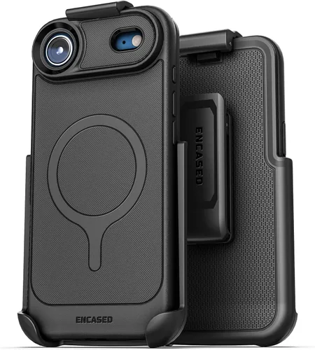 Miniatura 20 de Funda para cinturón Encased iPhone 11 con clip (Blindaje delgado) Funda de agarre delgada con cartuchera - Negro