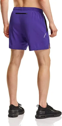 Miniatura 2 de TSLA - Pantalones cortos para correr para hombres, pantalones cortos deportivos para entrenamiento y ejercicio, de secado rápido, pantalones cortos