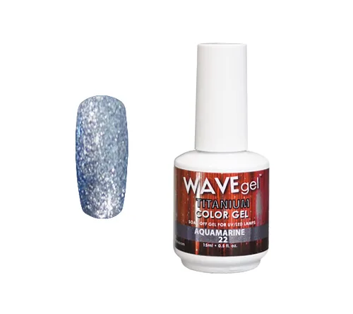 Miniatura 35 de WAVEGEL - Esmalte de uñas en gel con purpurina, colección Titanio, #28 Twinkle Pink I 0.5 onzas
