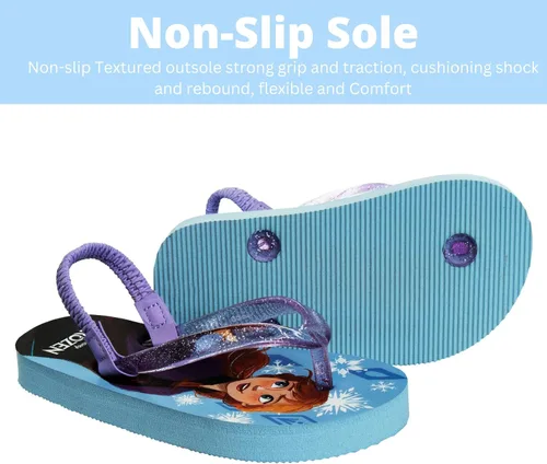 Miniatura 4 de Disney Sandalias de personajes para niñas y niños, zapatos de agua para niños, Minnie Mouse, Mickey Moana, Toy Story, Elsa, Frozen Cars, Encanto