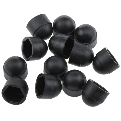 Miniatura 3 de AYLIFU 25 tapas protectoras de tuerca hexagonal de plástico negro M8; cubiertas hexagonales M8x13mm