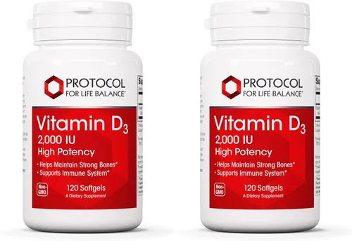Miniatura 10 de PROTOCOL FOR LIFE BALANCE Vitamina D3 2,000 UI - Apoyo inmunológico, huesos y dientes saludables - 120 cápsulas blandas