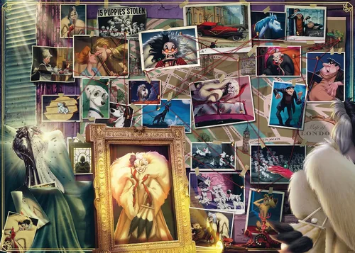 Miniatura 2 de Ravensburger Disney Villainous: Cruella de Vil - Rompecabezas de 1000 piezas para niños y adultos Piezas únicas con tecnología Softclick Diseño