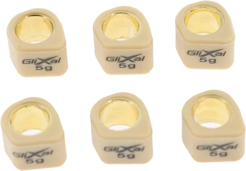 Miniatura 3 de Glixal 16x13mm Deslizadores de variador polígono de alto rendimiento, pesos de rodillo deslizantes de competición 139QMB GY6 50cc - 100cc