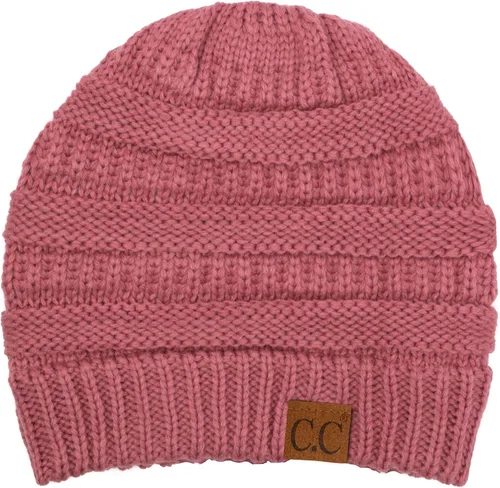 Miniatura 71 de C.C Trendy Warm Chunky Soft Stretch Cable Knit Beanie