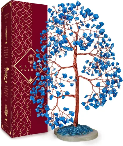 Miniatura 33 de Árbol de la vida de cristal de amatista curativos de chakras, árboles bonsái de Feng Shui para energía positiva, dinero, buena suerte, árbol