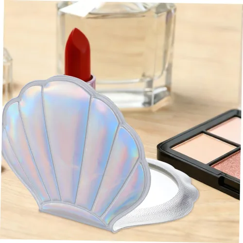 Miniatura 7 de Luxshiny Espejo de bolsillo para mujer, espejo de billetera delgado, plegable, portátil, compacto, de doble cara, plegable para maquillaje ()