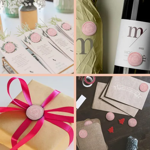 Miniatura 5 de 100 calcomanías adhesivas de cera con letra C, hechas a mano, sin necesidad de sellar, rasgar y usar calcomanías de cera para invitaciones de boda