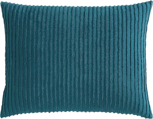 Miniatura 22 de Beatrice Home Fashions Colcha de chenilla de canal, matrimonial, color azul