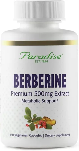 Miniatura 8 de Paradise Herbs, Extracto de berberina, 500 mg, suplemento de berberina pura y potente, vegano, sin OMG, sin gluten, 60 cápsulas vegetarianas