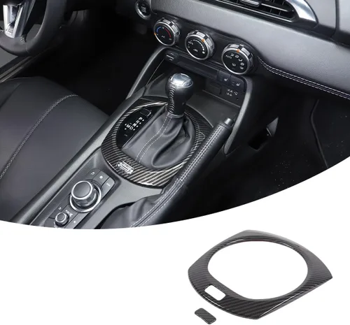 Adhesivo para marco de cambio de marcha interior de automóvil para Mazda MX-5 ND 2015-2026 Cubierta de panel de consola central, accesorios