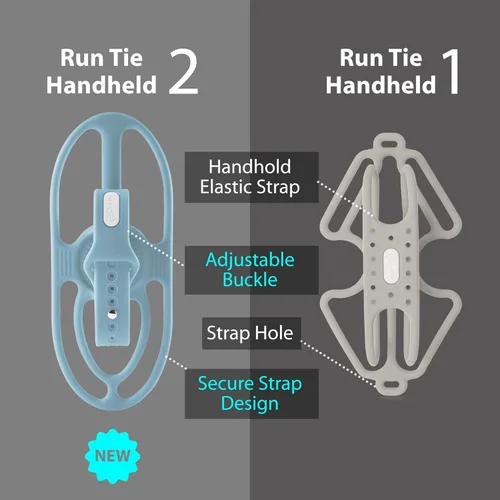 Miniatura 7 de BONE Run Tie Handheld 2, soporte para teléfono celular para correr, diseño de pulsera/portátil 2 en 1, correa de silicona ajustable y agradable a