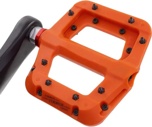 Miniatura 9 de FOOKER Pedales MTB para bicicleta de montaña, 3 rodamientos, antideslizantes, ligeros, de fibra de nailon, pedales de plataforma de bicicleta