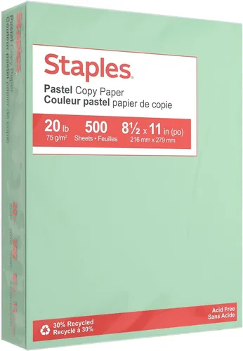 Miniatura 17 de Staples Papel de copia pastel 8,5 x 11 pulgadas hojas de color lila para impresión y documentos
