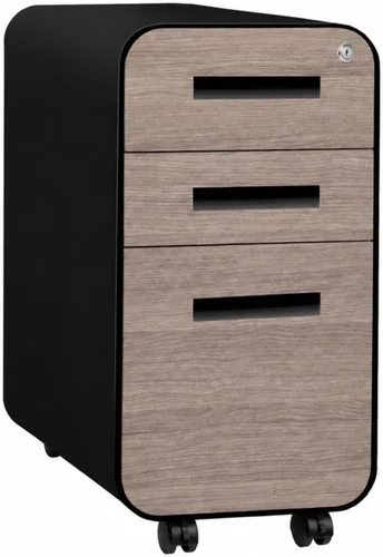 Miniatura 13 de Laura Davidson Furniture Stockpile Archivador móvil delgado de 3 cajones con cerradura - Archivador de metal para debajo del escritorio, carpetas