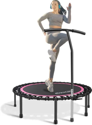 Miniatura 15 de Newan Mini trampolín silencioso de 40 a 48 pulgadas, trampolín de fitness, bungee rebote, entrenamiento cardiovascular, entrenamiento para adultos