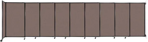 Miniatura 78 de Divisor de habitación de pared recta deslizante montado en la pared Anchos ajustables Ruedas de bloqueo Separador de habitación Paneles