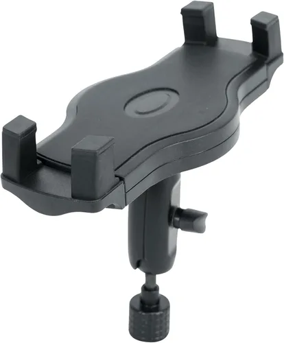 Miniatura 2 de Rockville Istand 22 Tablet Smartphone Holder 360 grados giratorio, ABS y agarre de goma, se adapta a 4.7-12.9 pulgadas, para soportes de micrófono