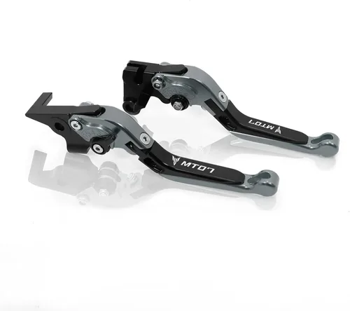 Miniatura 10 de Para Yamaha MT-07 FZ-07 FZ07 MT07 FZ 07 2014 2023 motocicleta ajustable plegable extensible embrague palancas de freno de embrague (color : 1)