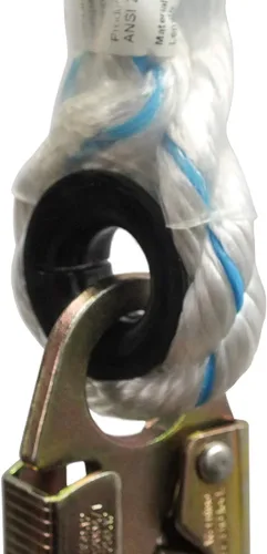 Miniatura 4 de Pelican Rope Cuerda vertical Lifeline - Cordón de protección contra caídas de 5/8 pulgadas - Equipo de escalera y torre - Cuerda de 3 hilos