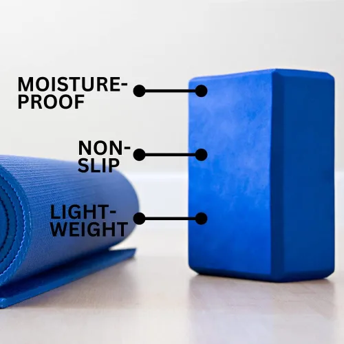Miniatura 4 de Golberg - Bloque de espuma para yoga, para fitness, apoyo de alta intensidad y mejora la fuerza o flexibilidad, rosa/verde/verde oscuro, morado