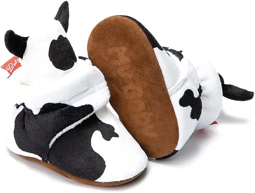 Miniatura 3 de Meckior - Calzado de invierno de polar cálido para recién nacidos, pantuflas para los que empiezan a caminar, para niños y niñas