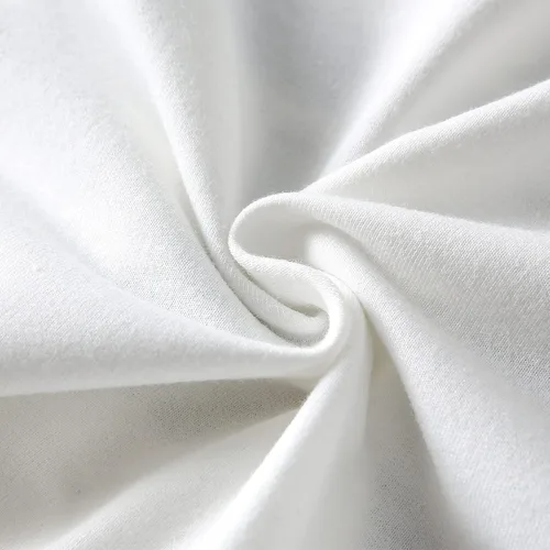 Miniatura 5 de ZSYKD Sudadera corta de manga larga con estampado de letras para mujer color blanco Blanco