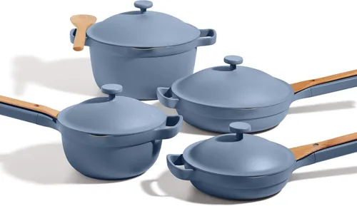 Juego de utensilios de cocina Our Place - Kit de 13 piezas que incluye la Always Pan, Perfect Pot y espátulas | Antiadherente multifuncional, libre