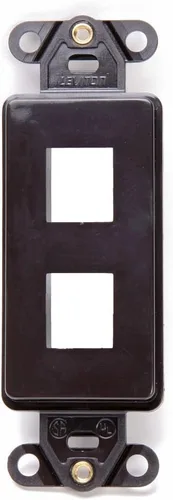 Miniatura 4 de Leviton QuickPort Decora Insert, 2 puertos, 41642-E, negro