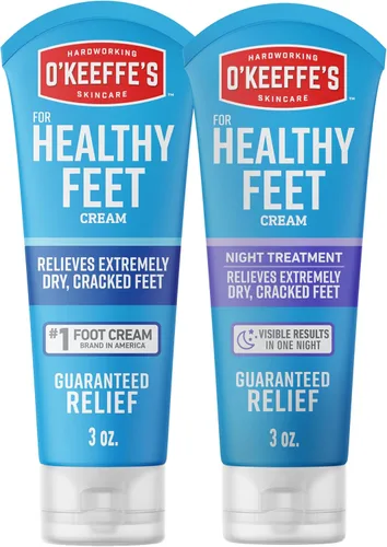Miniatura 12 de O'Keeffe's for Healthy Feet Night Treatment Crema para pies, tubo de 3 onzas (paquete de 2), alivio nocturno garantizado para pies extremadamente