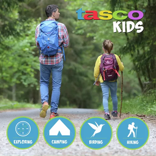 Miniatura 7 de Tasco Binoculares para niños de 8 x 21 pulgadas, binoculares compactos para niños de 3 a 12 años, ideales para aventuras, senderismo, campamento
