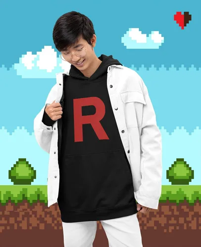 Miniatura 2 de Team Rocket - Sudadera con capucha de anime con capucha para hombre